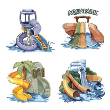 Aquapark Stock Illustration