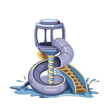 Aquapark Stock Illustration