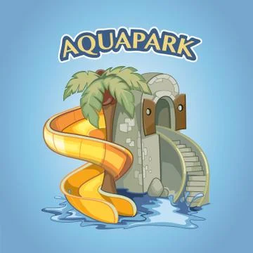 Aquapark Stock Illustration