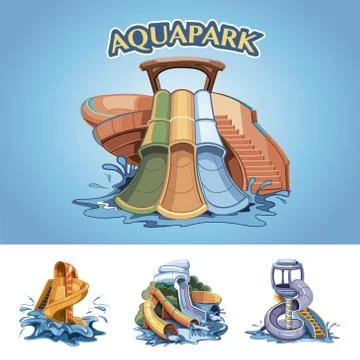 Aquapark Stock-Illustration