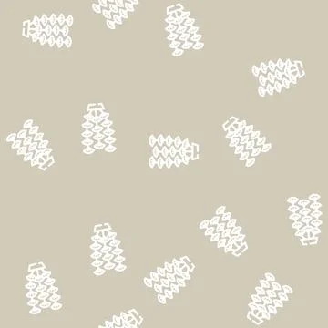 Aquarium algae seaweed line vector seamless pattern 스톡 일러스트