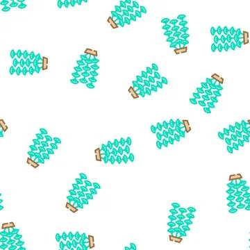Aquarium algae seaweed vector seamless pattern Stock-Illustration
