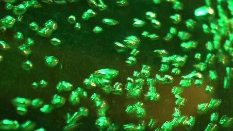 Aquarium bubbles fast movement Stockbeeldmateriaal 204762208