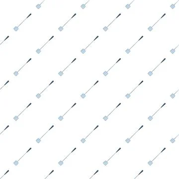 Aquarium cleaner tool seamless pattern on white background Stock Illustration