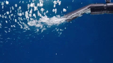 Aquarium compressor in the water Stock Footage 146816081