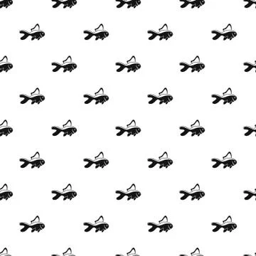 Aquarium fish pattern seamless vector 스톡 일러스트