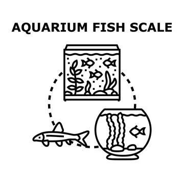 Aquarium fish scale concept vector illustration Stock Illustration