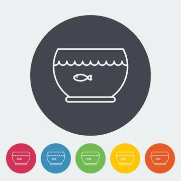 Aquarium icon Stock Illustration