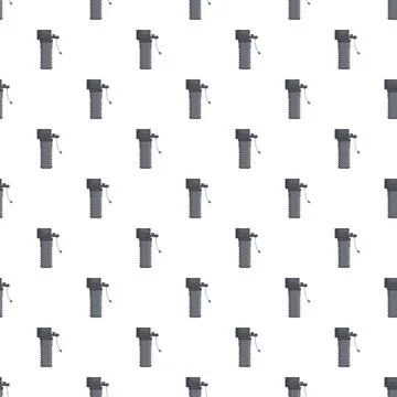 Aquarium internal filter repeating pattern on white background Stock Illustration