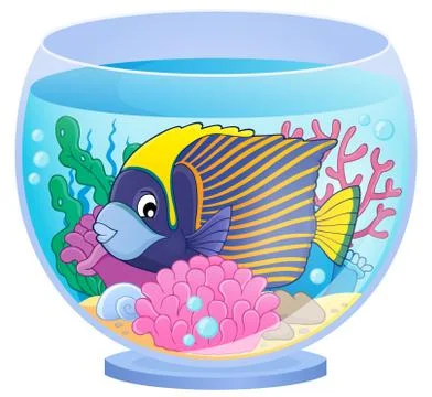 Aquarium topic image - eps10 vector illustration. Stock Illustration