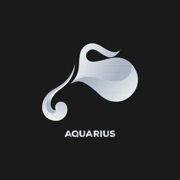 Aquarius logo vector Stock Illustration