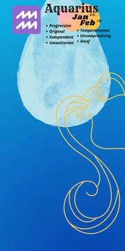 Aquarius Sign Stock Illustration