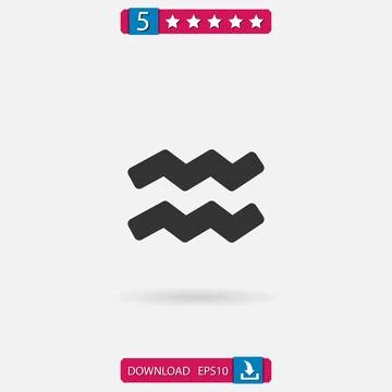 Aquarius vector icon Stock Illustration