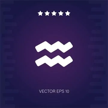 Aquarius vector icon Stock Illustration