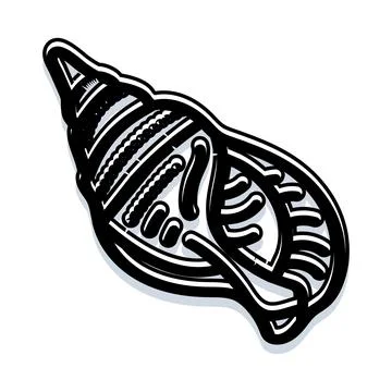 Aquatic animal mollusk larva developing in egg Illustrazione stock