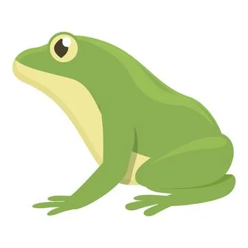 Aquatic frog icon cartoon vector. Animal jump Stock Illustration
