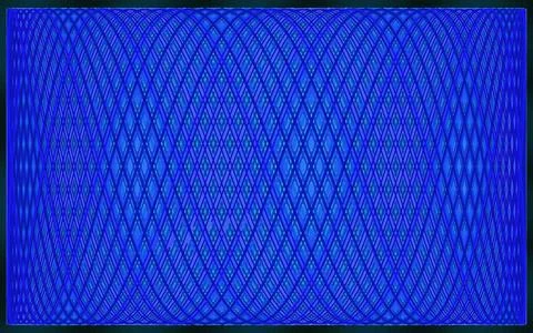 Aquatic Lissajous Abstract Geometric Pattern Background Stock Illustration