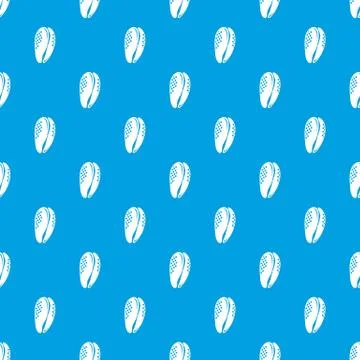 Aquatic shell pattern seamless blue Stock Illustration