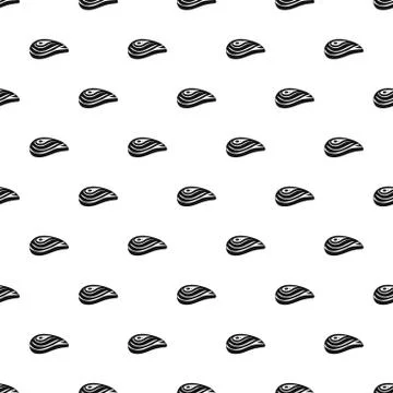 Aquatic shell pattern seamless Stock Illustration