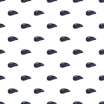 Aquatic shell pattern seamless vector Stock Illustration