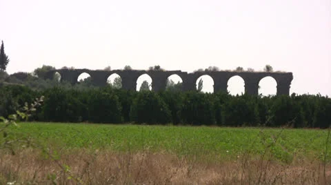 Aqueduct at Aspendos in Turkey Stock-Footage 25681291