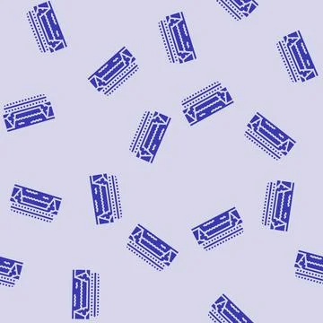 Aqueduct bridge glyph seamless pattern Stock Illustration