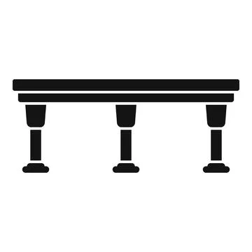Aqueduct bridge structure icon representing ancient architecture Ilustración de archivo