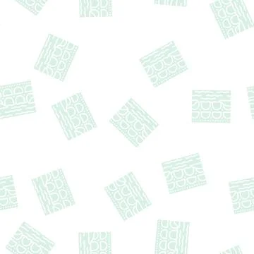 Aqueduct construction glyph seamless pattern Stock Illustration