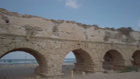 Aqueduct scanning pan Stock Footage 116754754
