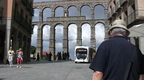Aqueduct of Segovia Video stock 6453574