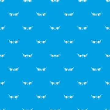 Aquila wing pattern seamless blue Illustrazione stock