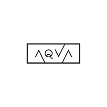 Aqva logo, monogram, vector Stock Illustration