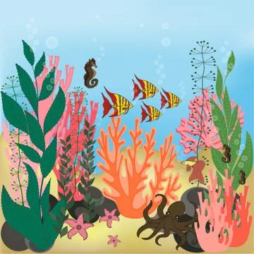 Aqvarium Stock Illustration