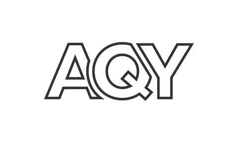 AQY logo design template with strong and modern bold text. Initial based ve.. Stock Illustration