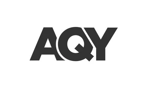 AQY logo design template with strong and modern bold text. Initial based ve.. Stock Illustration