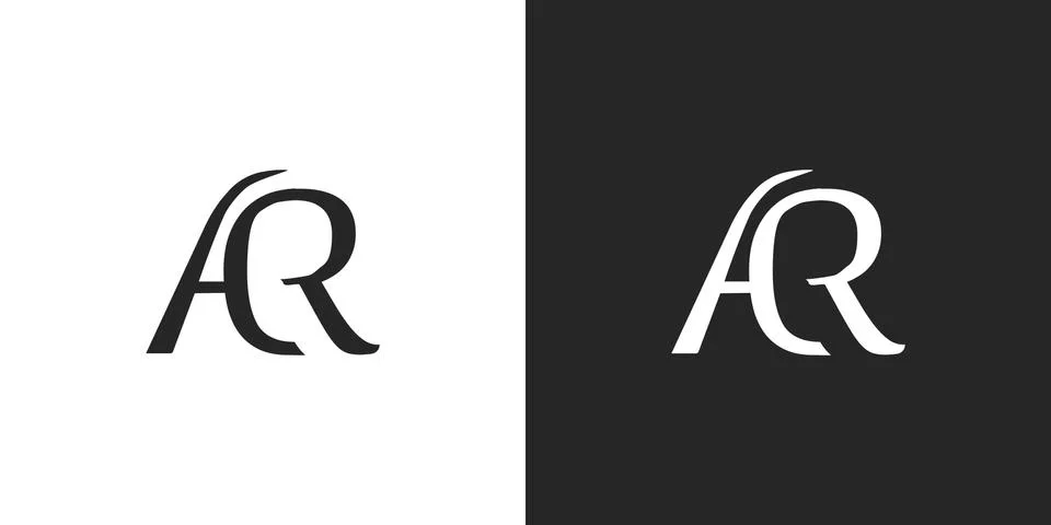 AR, ACR logo, monogram, vector Stock Illustration