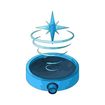 AR Compass illustration Stock Illustration