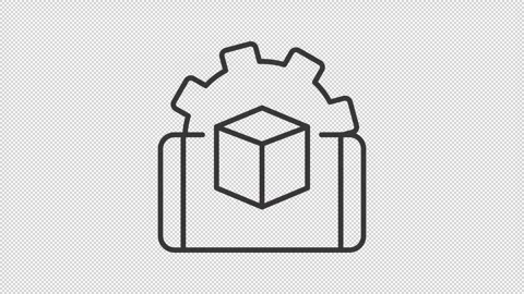 AR development line animation Video stock 273684284