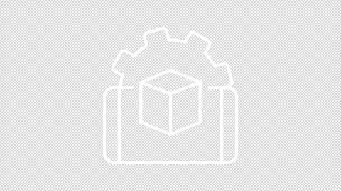 AR development white line animation Video stock 274715526