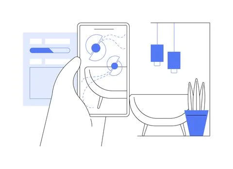 AR in entertainment isolated cartoon vector illustrations. Ilustración de archivo