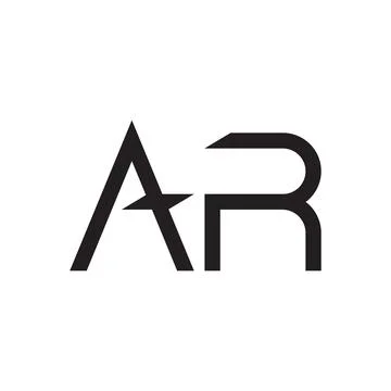 Ar initial letter vector logo icon Stock Illustration