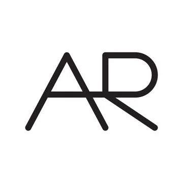 Ar initial letter vector logo Stock Illustration