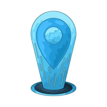 AR Location Pin illustration Ilustración de archivo