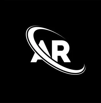 AR logo. A R design. White AR letter. AR/A R letter logo design. Initial le.. Stock Photos