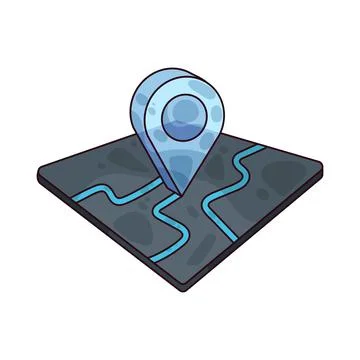 AR Map illustration Illustrazione stock