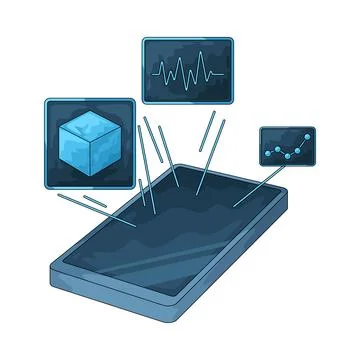AR Menu illustration Stock Illustration