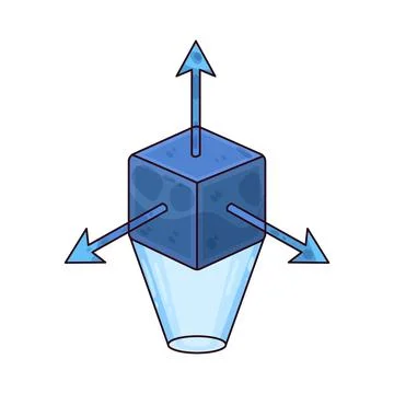 AR Projection illustration Stock Illustration