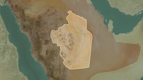 Ar Riyad, Saudi Arabia, extruded. Satellite Stock Footage 241362555