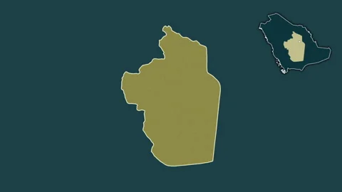 Ar Riyad, Saudi Arabia, extruded and isolated. Pattern Stock Footage 241362573