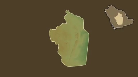 Ar Riyad, Saudi Arabia, extruded and isolated. Physical Stock Footage 241362574